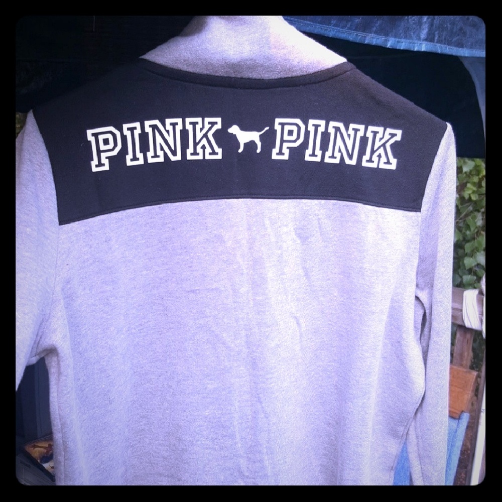 VS pink quarter zip